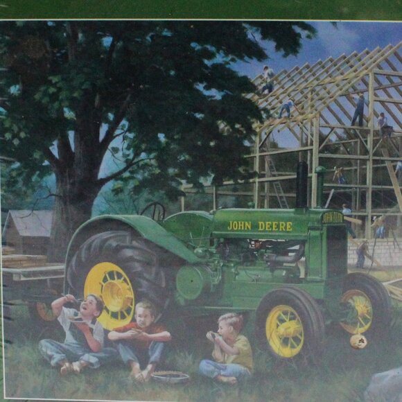 New John Deere Barn Raising 1000 Piece Jigsaw Puzzle in Sealed Box - Picture 5 of 6